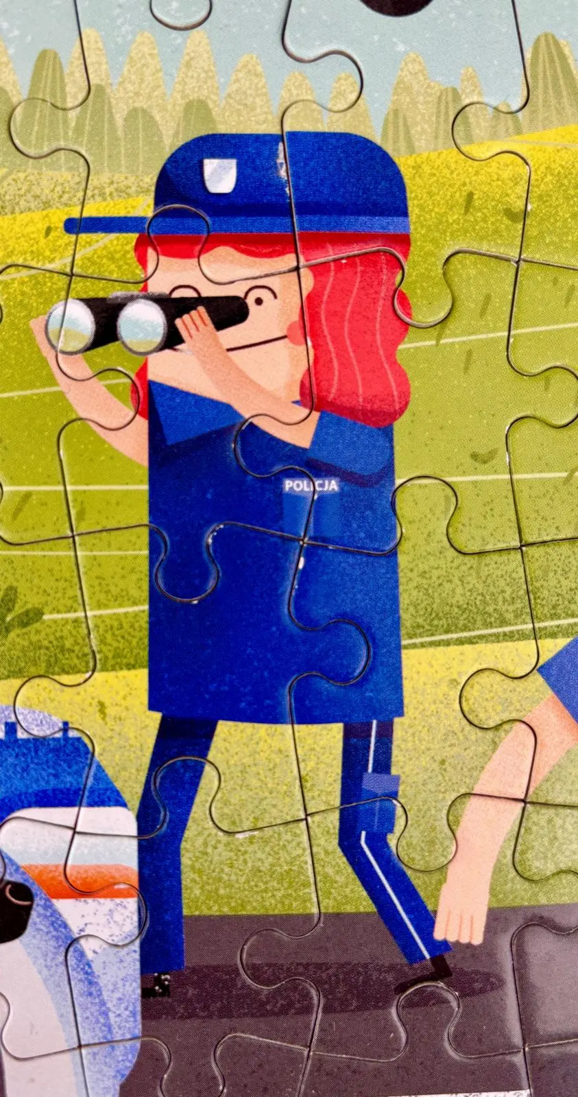 Puzzle Mapa Polski wizualizacja pudełka język angielski